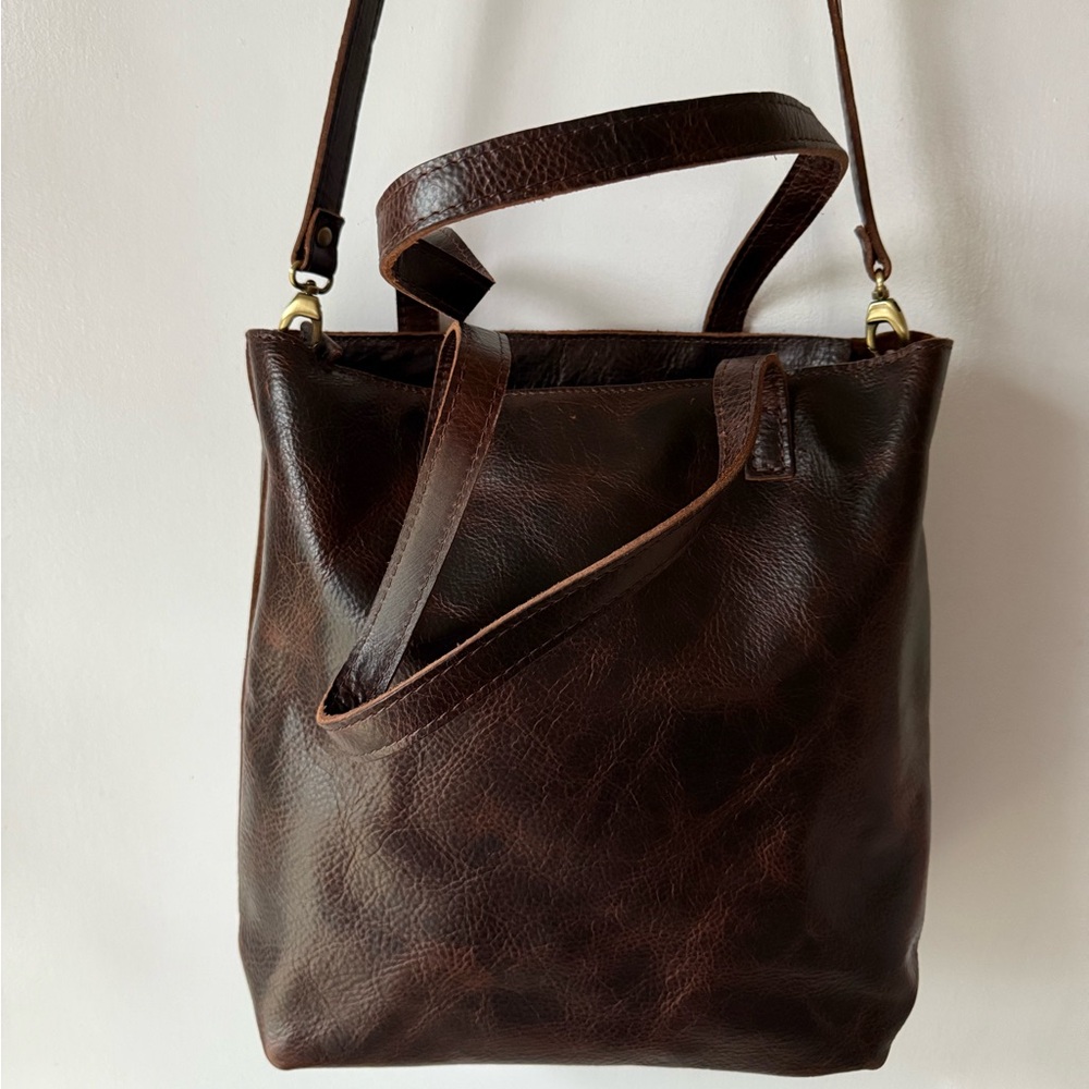 NWOT PLG Portland Leather Goods Full Size Crossbody - Badlands FSCB - Picture 4 of 5
